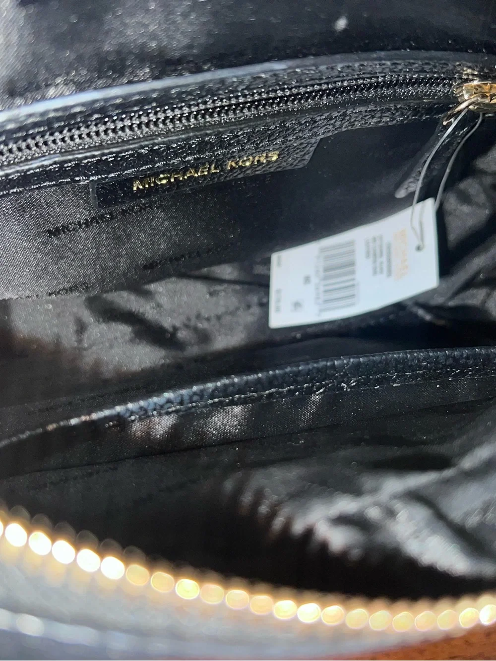 Michael Kors Black Crossbody Camera Bag with Tassel